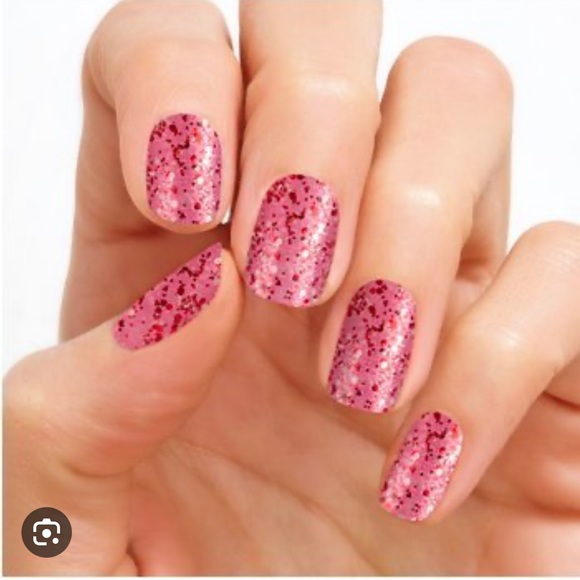 *Rare, HTF* Color Street: Love Scene | Valentine’s Day Pink Glitter Red Sparkle - Picture 7 of 7